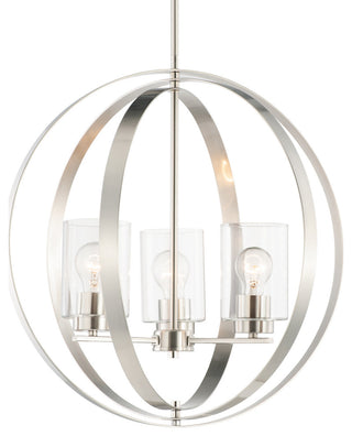 Maxim 25254CL Sentinel 3 Light 21"W Pendant - Satin Nickel