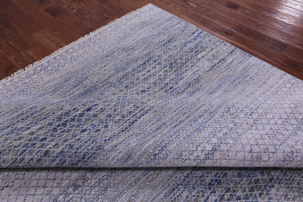 9' 11" X 14' 2" Savannah Grass Handmade Wool Rug - Q13413
