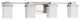 Progress Lighting P2196-09 Metric 4-Light Bath, Brushed Nickel, Brushed Nickel