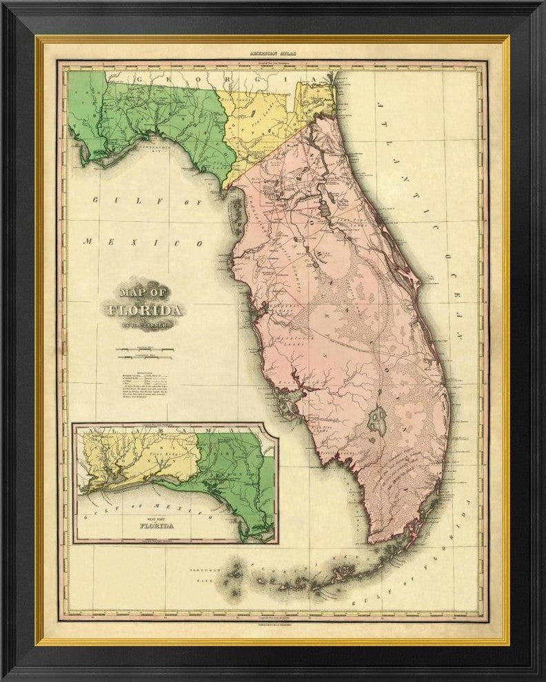 "Florida, 1823" Framed Canvas Giclee by Henry S. Tanner, 27x34"