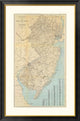 "The State of New Jersey, 1878"  by Geological Survey of New Jersey, 31x46"