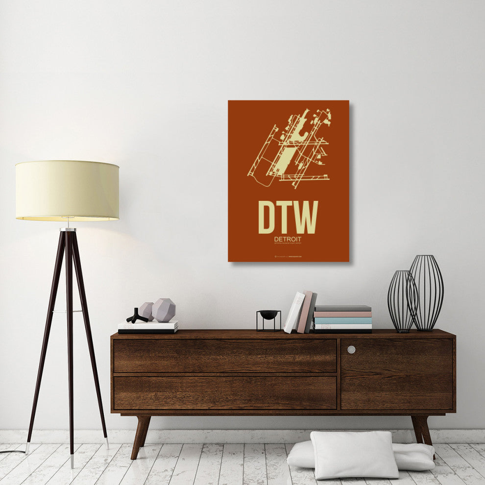 "DTW Detroit Poster 2" Fine Art Print
