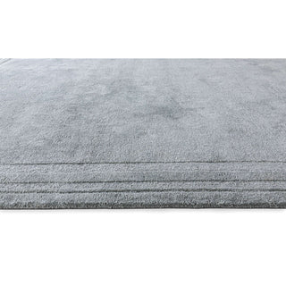 Obeetee Jaipur Loop Border Hand Tufted Rug, Gray, 6'x9'