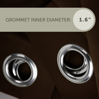 Heavy Duty Drapery Single Panel, Chocolate, 150"x96"