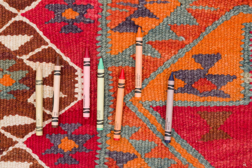 Vintage Turkish Kilim Runner 3' 5" x 10' 7", 41 in. x 127 in.