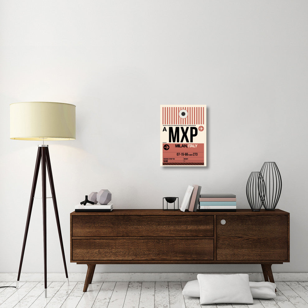 "MXP Milan Luggage Tag 1" Fine Art Print