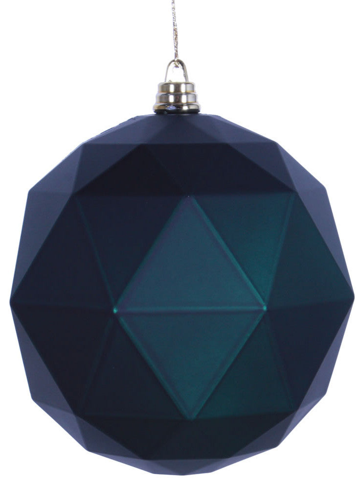 Vickerman M177374Dm 4.75" Midnight Green Ball Ornament Featuring A Matte