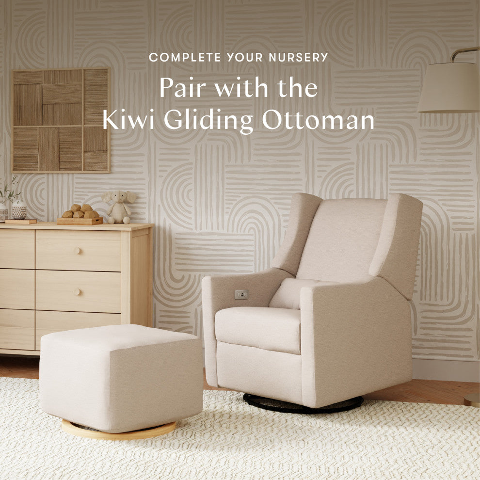 Kiwi Electronic Recliner and Swivel Glider With USB port, Performance Beach Eco-Weave