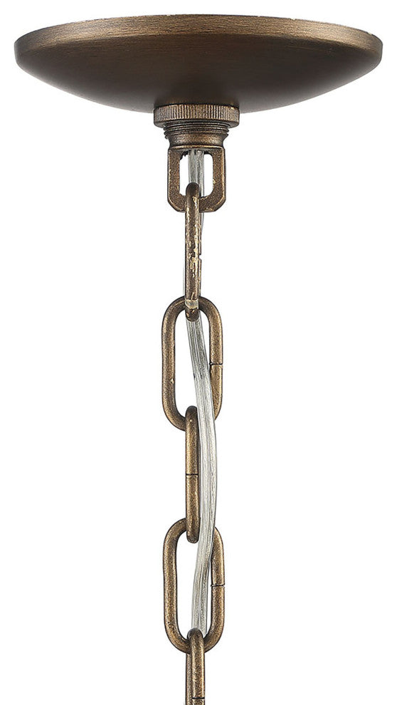 Luca Single-Light Rattan 3-Tier Chandelier