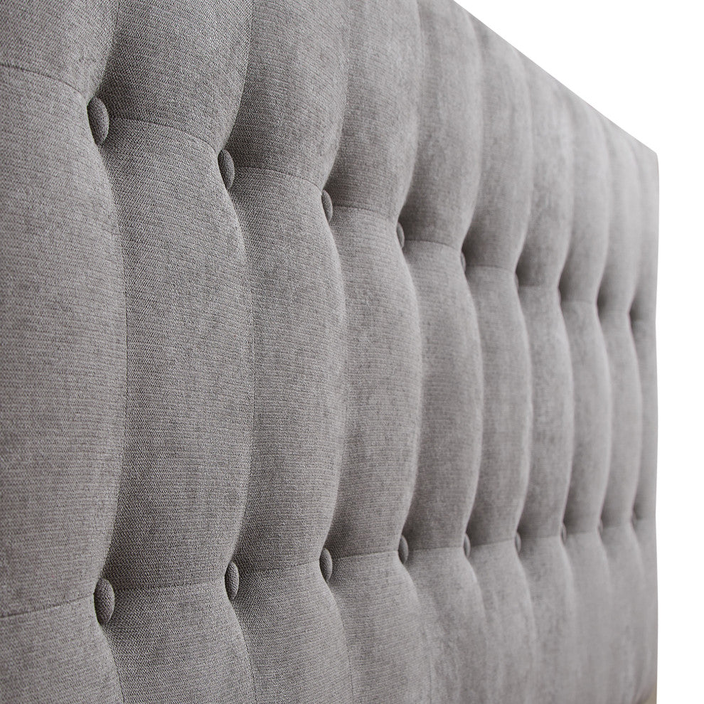 Kirkwood 61.02" W Full and Queen Expandable Width Headboard, Grey