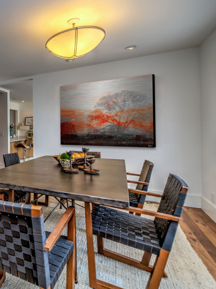 "Casa Vista" UV Ink Print on Brushed Aluminum, 60"x40"