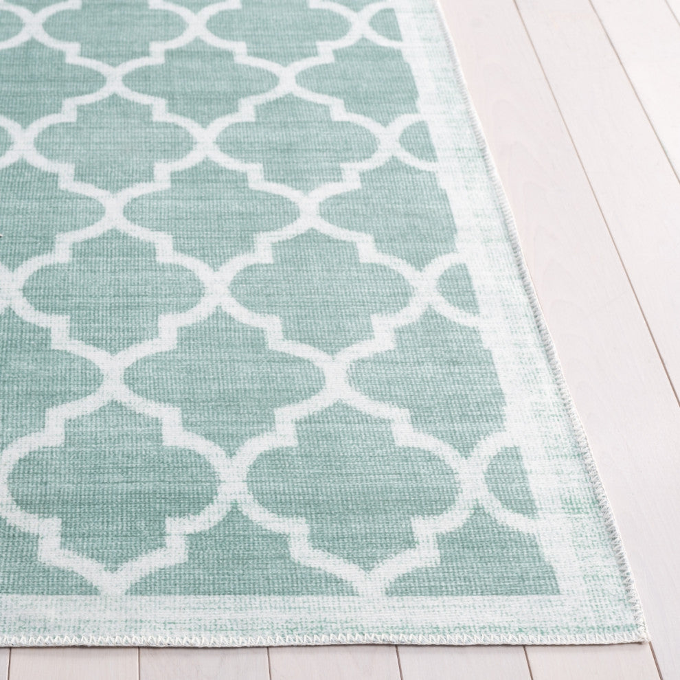 Safavieh Arizona Machine-Washable Collection ARZ172 Rug, Sage/Ivory, 2'6"x8'