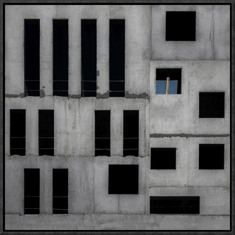 "Isolation Cell" Framed Canvas Giclee by Gilbert Claes, 19x19"