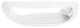 Grotto Cocktail Table Pearl White and Silver Leaf, Small