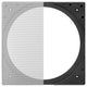 Round to Square Grill for 5.25" and 6.5" In-Ceiling Speakers Trimless Design