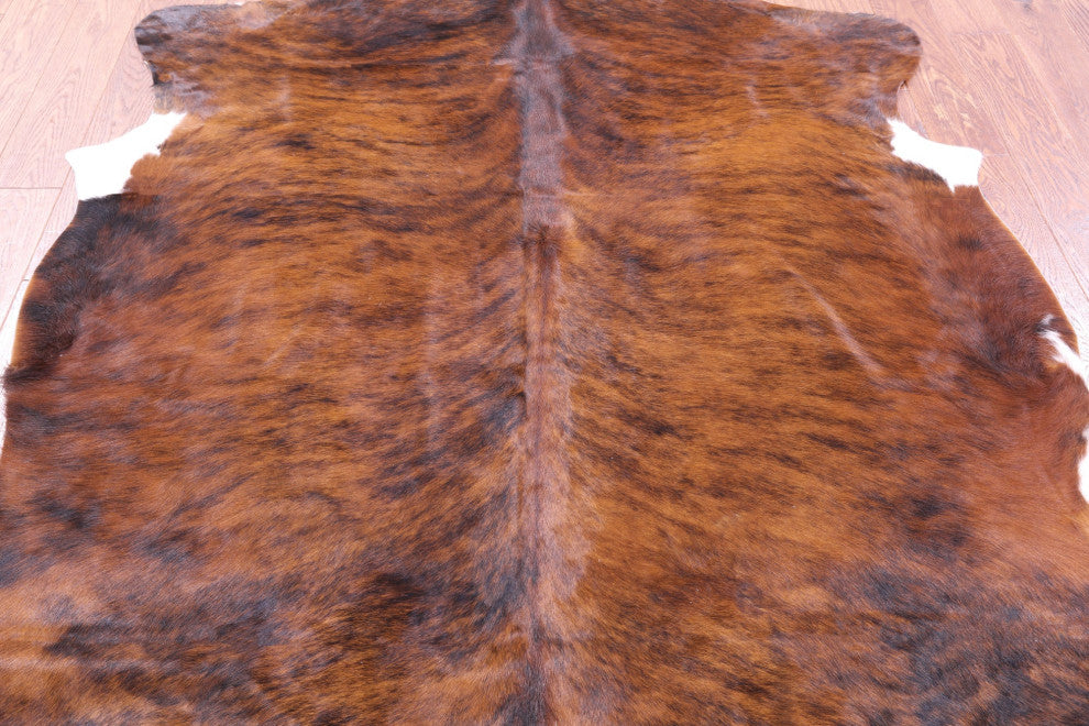 7' 3" X 6' 6" Organic Natural Hair-On Cowhide Area Rug C1462