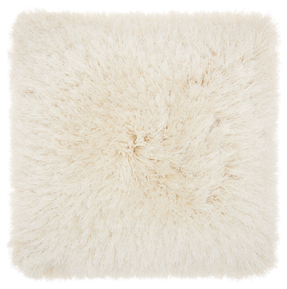 Mina Victory TL004 Throw Pillow, Cream, 20" x 20"