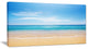 "Calm Blue Sea and Sky" Seashore Photography Canvas Print, 32"x16"