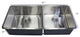 42" 16 Gauge Undermount Double Bowl Stainless Steel Sink Package