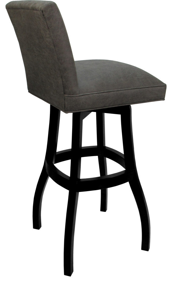 Swivel Wood Counter, Bar or Extra Tall Stool - Sommerville on S-Base, Northwest Elk - Black, 34"