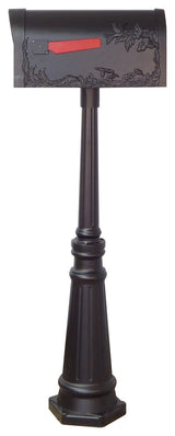 Hummingbird Curbside Mailbox With Locking Insert and Tacoma Mailbox Post