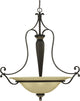 Bristol 5-Light Vintage Bronze With Antique Gold Interior Pendant