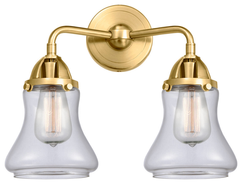 Innovations 288-2W-SG-G192 2 Light 14" Bath Vanity Light, Satin Gold