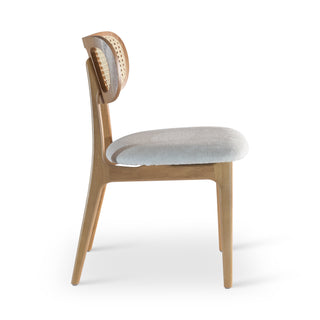 Claudia Cane Side Chair, Domasco, Natural