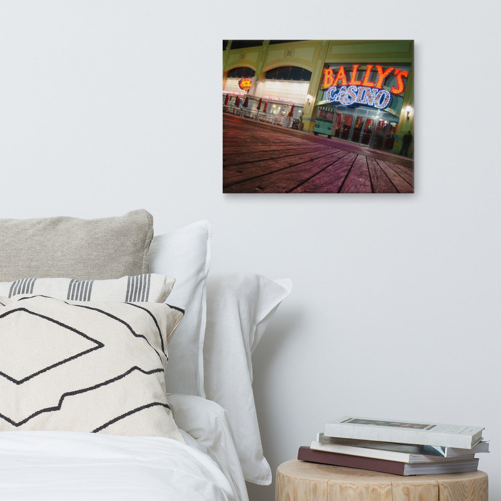 Low on the Boards Night Photography Canvas Wall Art Print, 16" X 20"