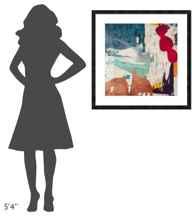 "Colors Royale I" Framed Digital Print by Anne Munson, 32"x32"