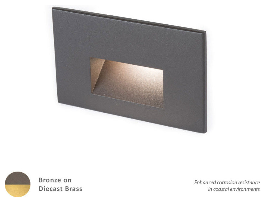 Landscape Step Light in Bronze on Brass