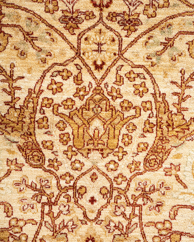 Tamu One-of-a-Kind Hand-Knotted Area Rug Ivory, 9'2"x12'0"