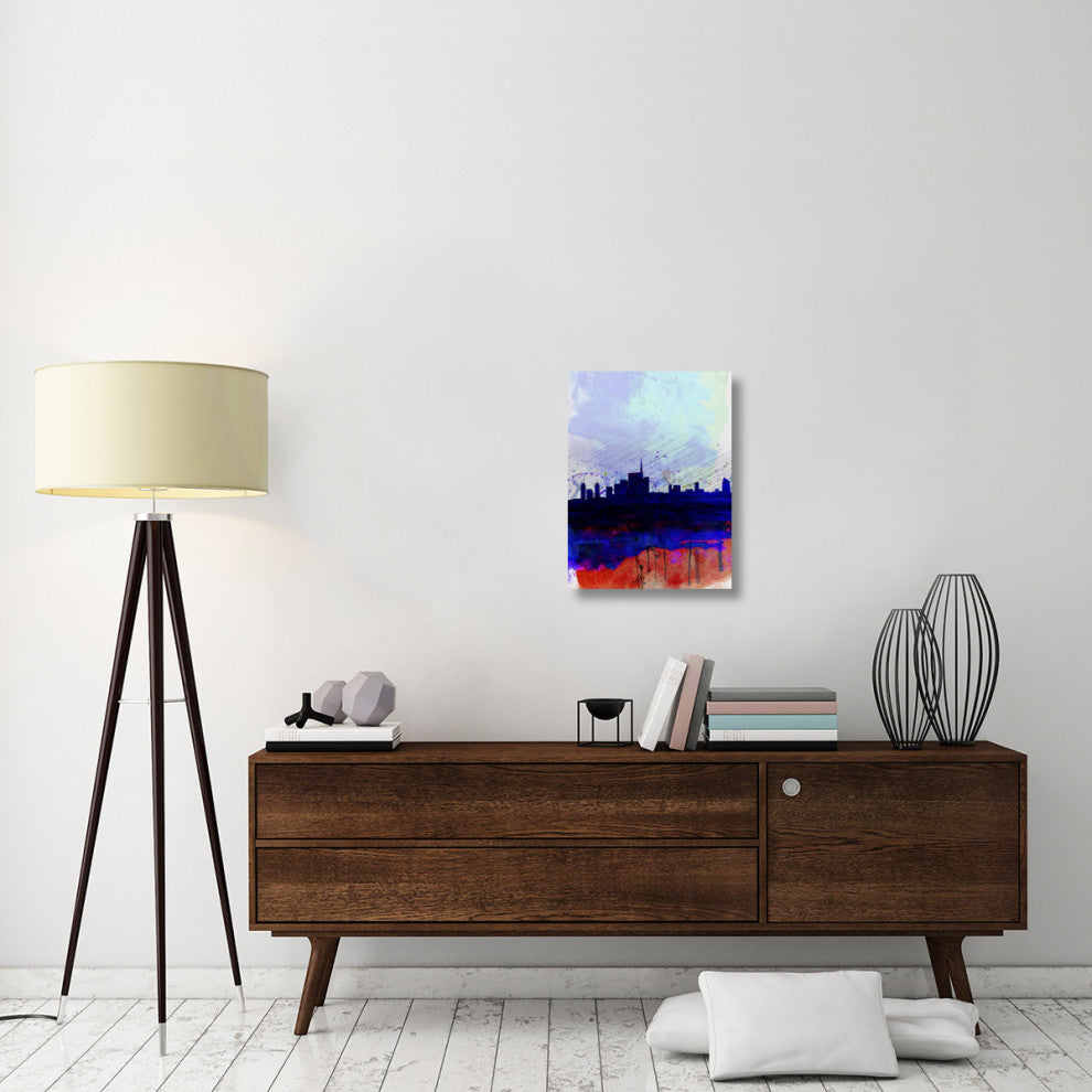 "Milan Watercolor Skyline" Fine Art Print