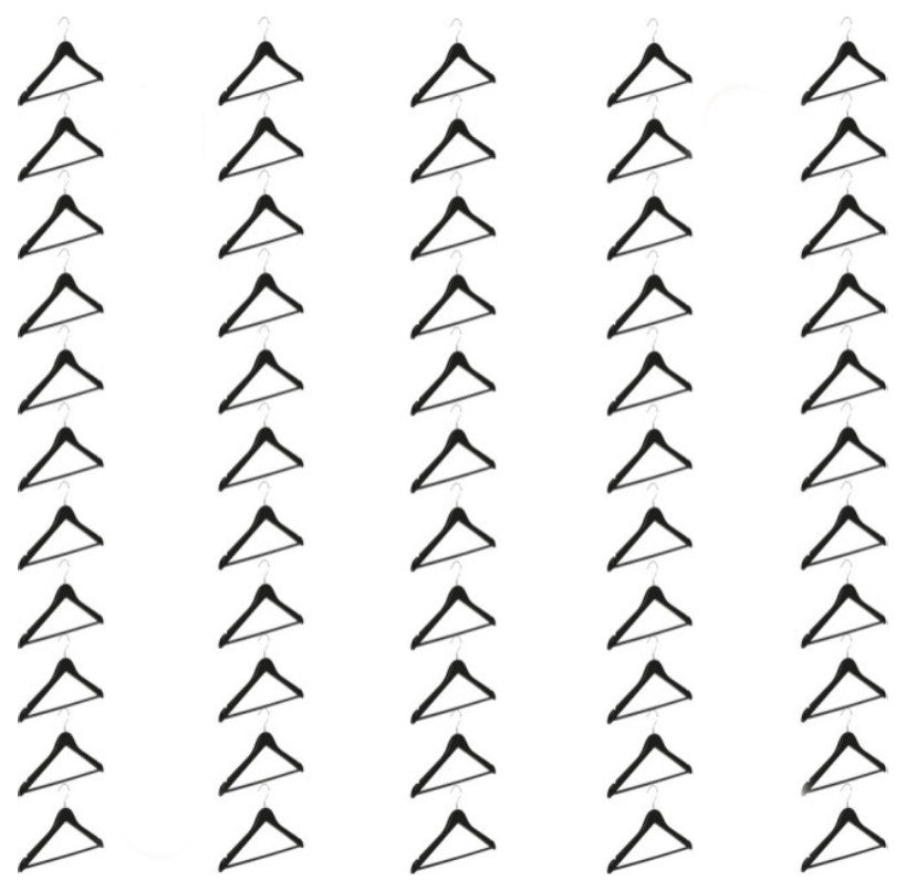 Abs plastic Clothes/Suit Hangers, Perfect for Dresses Blouses&Pants, Shirts, Black, 50-Pack