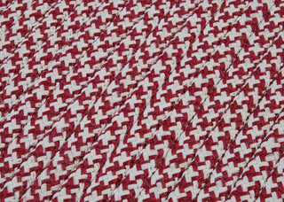 Outdoor Houndstooth Tweed OT79 Sangria Indoor/Outdoor Area, Rectangular 2'x4'
