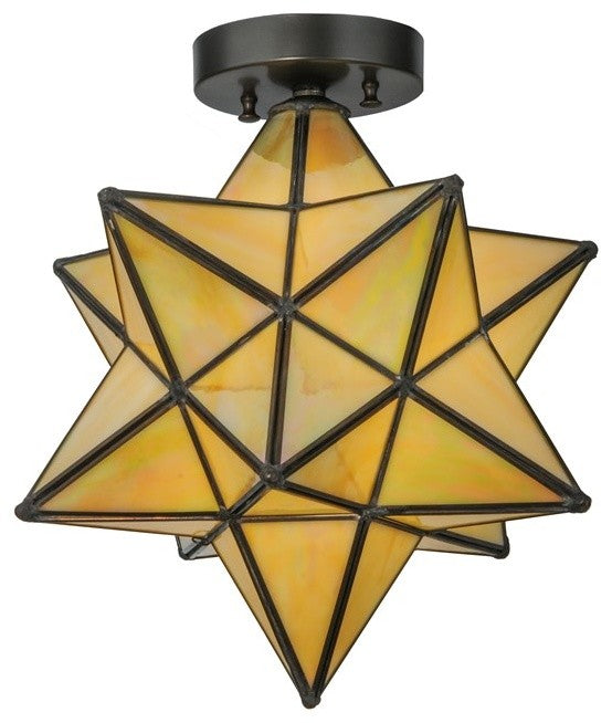 12 Wide Moravian Star Flushmount