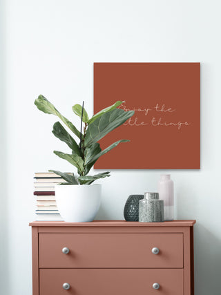 "Enjoy Things" Painting Print on Wrapped Canvas, 18x18
