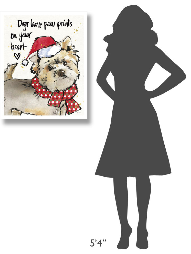 "Strike a Paws VII Christmas" Digital Paper Print by Anne Tavoletti, 24"x30"