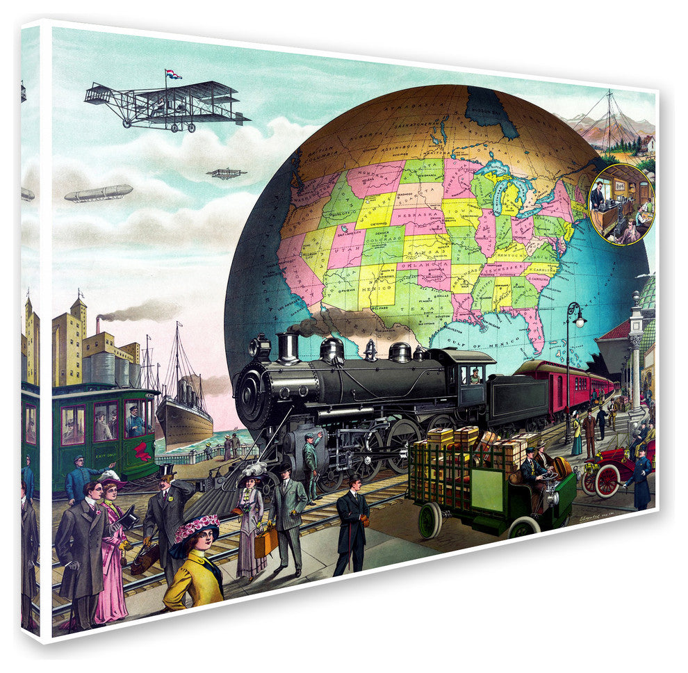 Vintage Lavoie ''Travel 241'' Canvas Art, 24x18