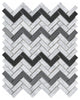 12"x12" Richter Imagination Mosaic, Set Of 4, Black n White