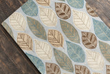 Allie Leafs Contemporary Area Rug, 8'x10'