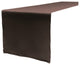 LA Linen Polyester Poplin Table Runner 14"x108", Brown
