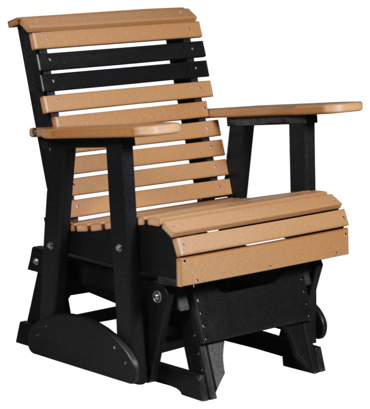 Poly Plain Glider, Cedar & Black, 2 Foot, Standard