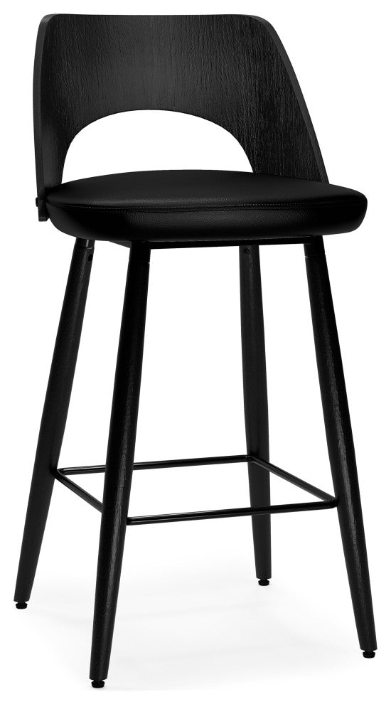 Callie Counter Height stool, Set of 2, Black