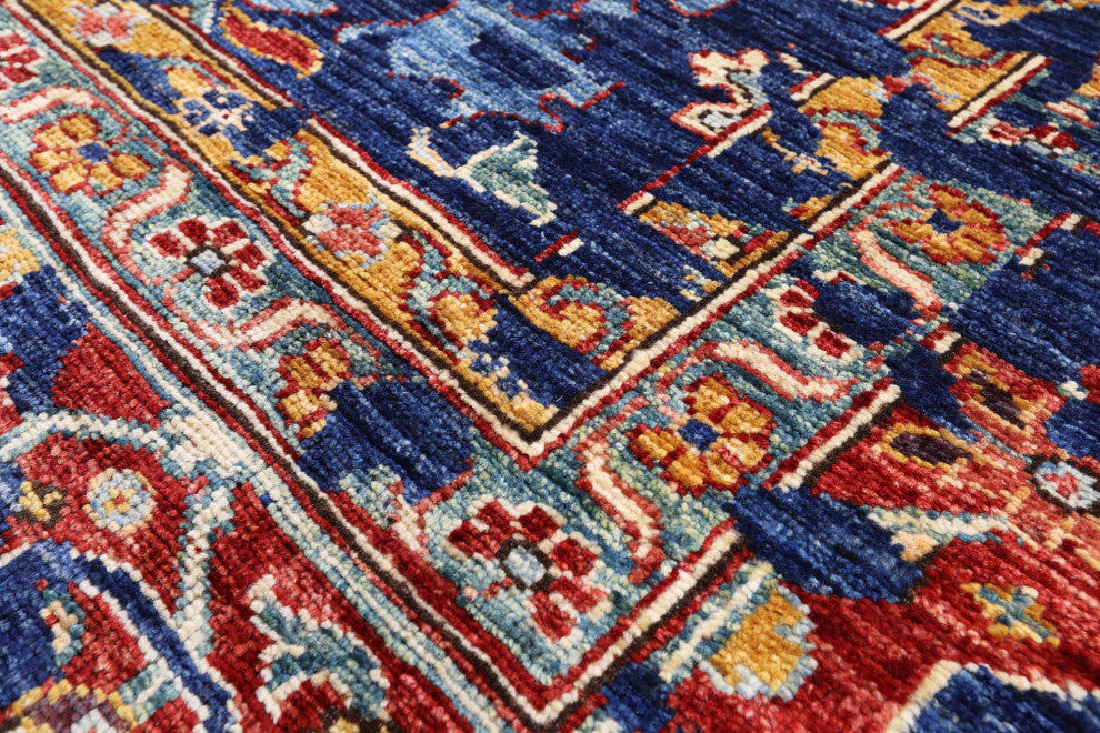 9' 1" X 11' 6" Modern Fine Serapi Hand Knotted Rug - Q12413