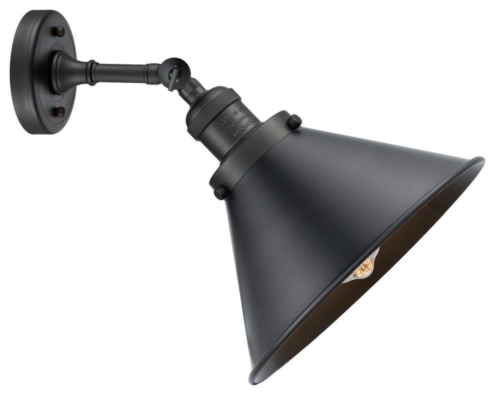 Briarcliff 1-Light Dimmable LED Sconce, Matte Black