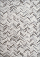 Eclipse 63226-4343 Area Rug, Silver, 5'3"x7'7"