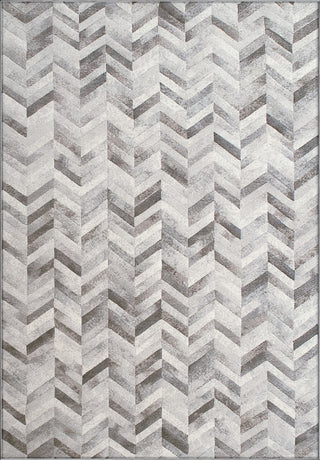 Eclipse 63226-4343 Area Rug, Silver, 5'3"x7'7"