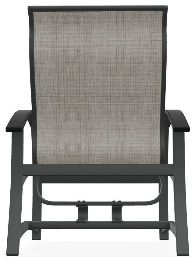 Belle Isle Sling Outdoor Hidden Motion Lounge Chair, Smoke/Graphite