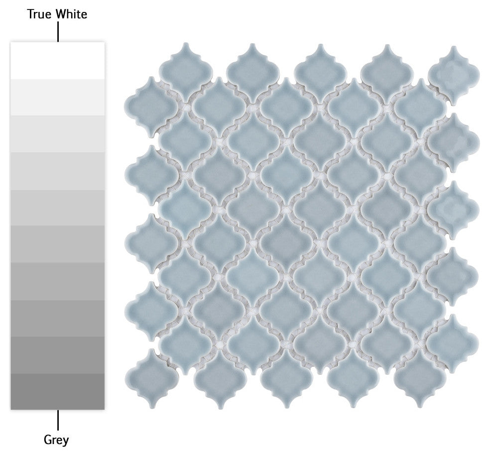 Hudson Tangier Mosaic Floor and Wall Tile, Slate